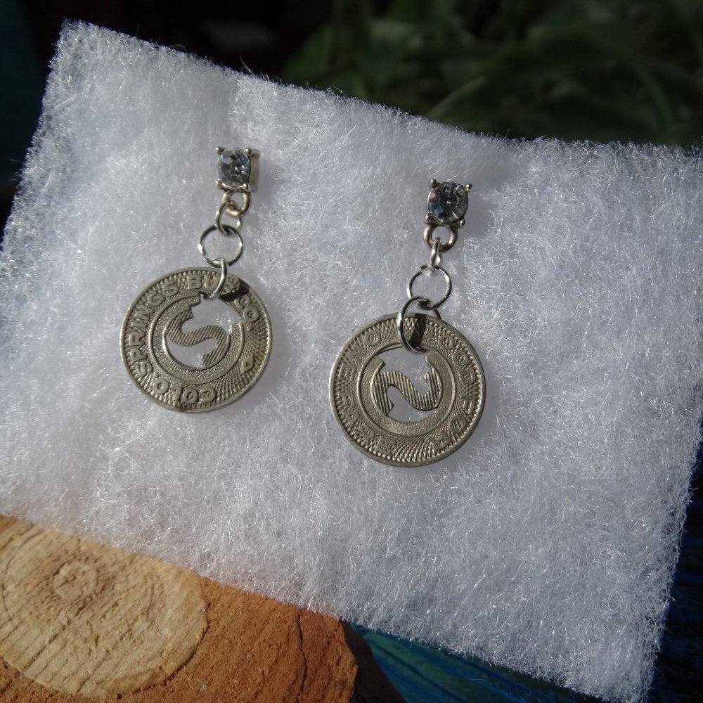 Vintage Token Earrings Colorado Springs